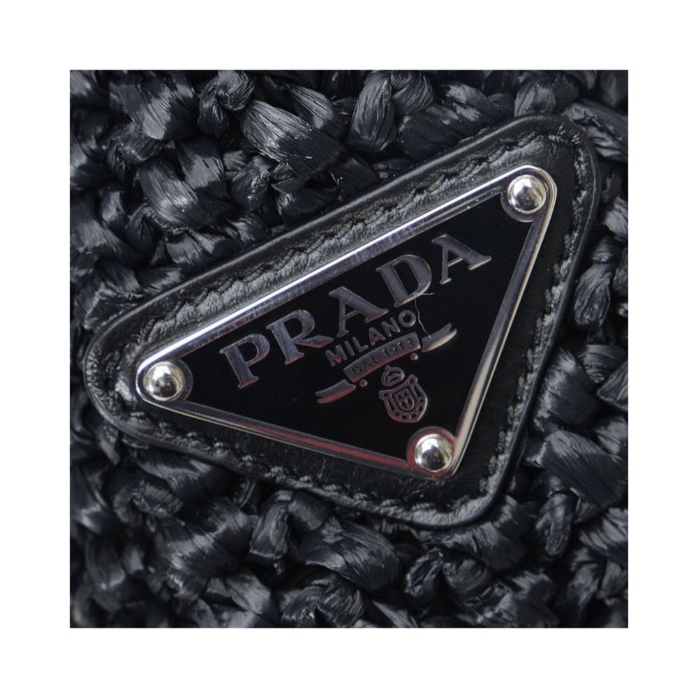 Prada Raffia Logo Handbag - Picture 5 of 7